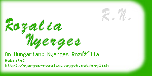 rozalia nyerges business card